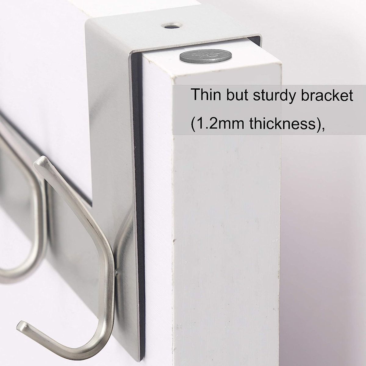 Berget Metal Over-the-Door 6 - Hook Wall Mounted Coat Rack